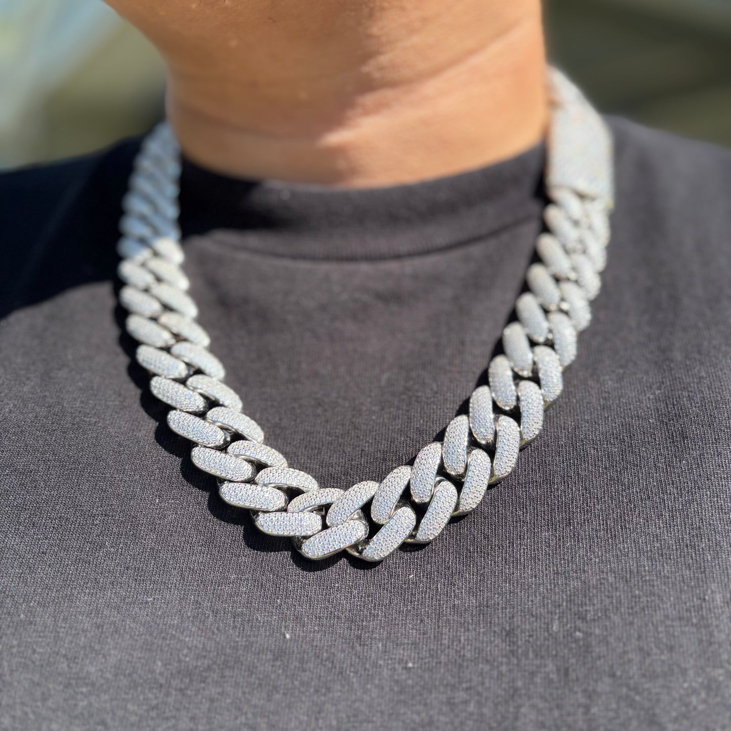 22mm Cuban Link Chain .925 Silver