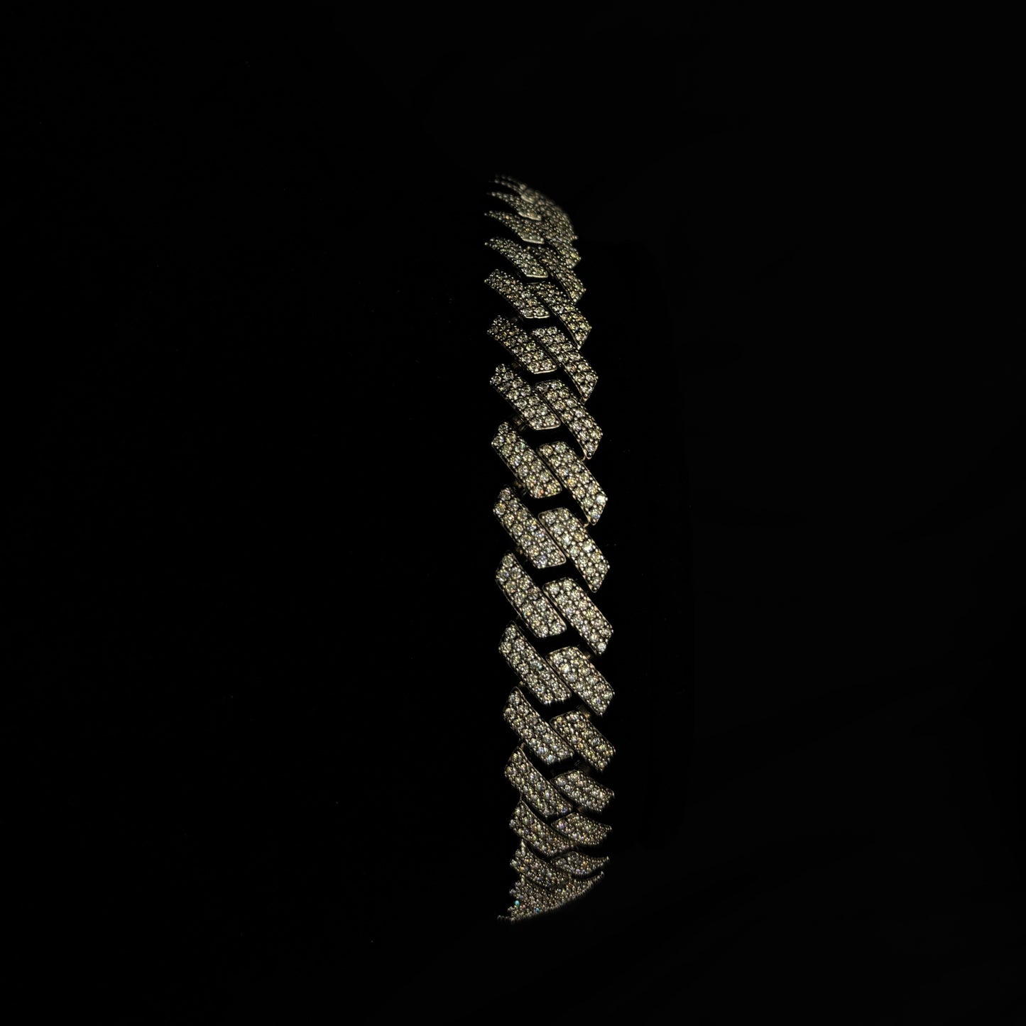 14mm Prong Cuban Bracelet .925 Silver