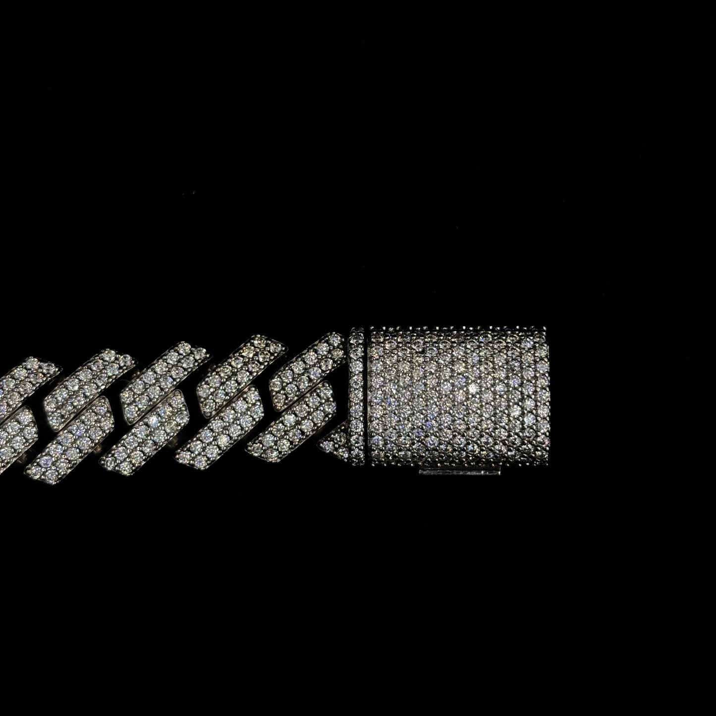 14mm Prong Cuban Bracelet .925 Silver