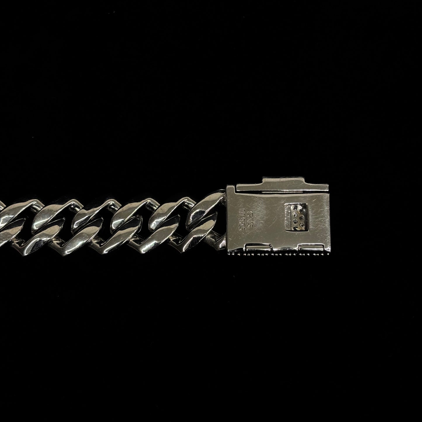 14mm Prong Cuban Bracelet .925 Silver